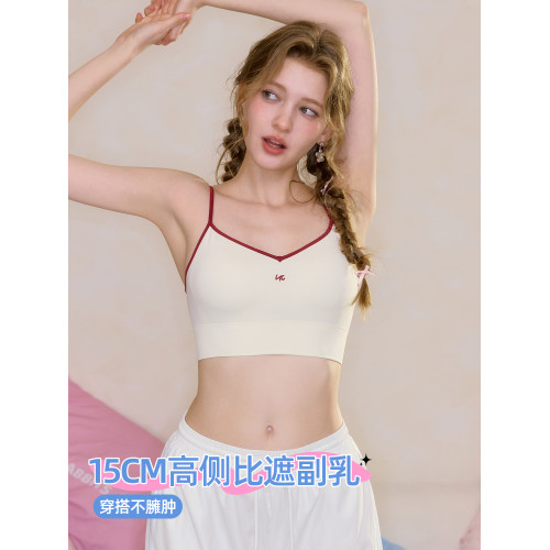 六隻兔子背心女吊帶美背內衣細肩帶可外穿運動文胸顯腰細2026春款