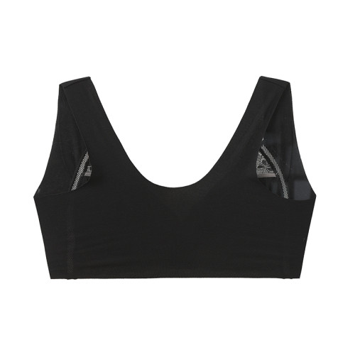 CECILENE內衣春夏背心式蕾絲無鋼圈薄款大胸顯小側收副乳前釦文胸