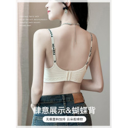 無痕內衣女小胸聚攏顯大無鋼圈軟支撐上托收副乳防下垂半杯文胸罩