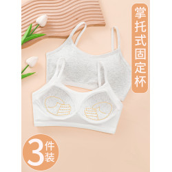 少女內衣學生發育期高中生14-15-16嵗初中學生背心青少年純棉文胸
