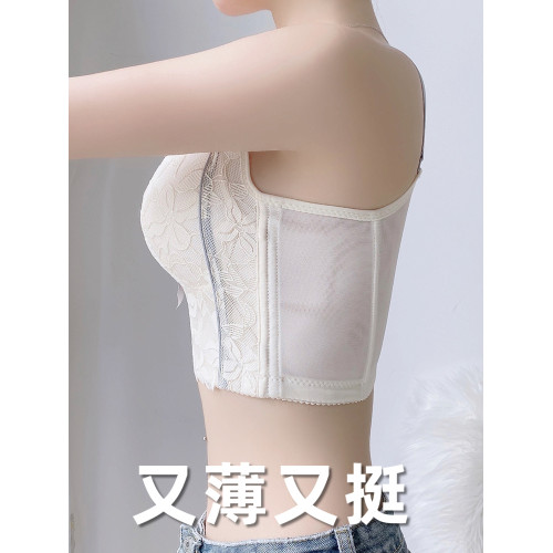 內衣夏季薄款女小胸聚攏調整型收副乳防下垂上托矯正文胸顯大胸罩