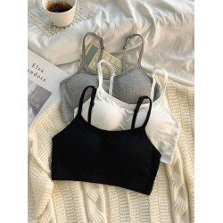 安心貓女童發育期一體學生少女內衣無鋼圈防震運動背心防走光抹胸