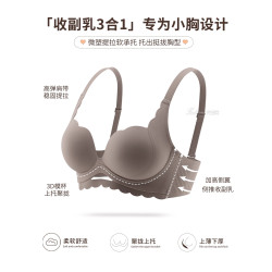 紐維密內衣女小胸聚攏顯大專用無痕無鋼圈收副乳防下垂上托文胸罩