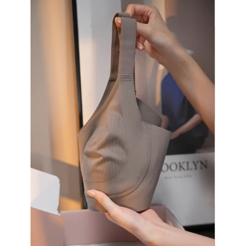 無痕全罩杯兔耳杯美背內衣女夏薄款大胸顯小防下垂聚攏大碼文胸罩