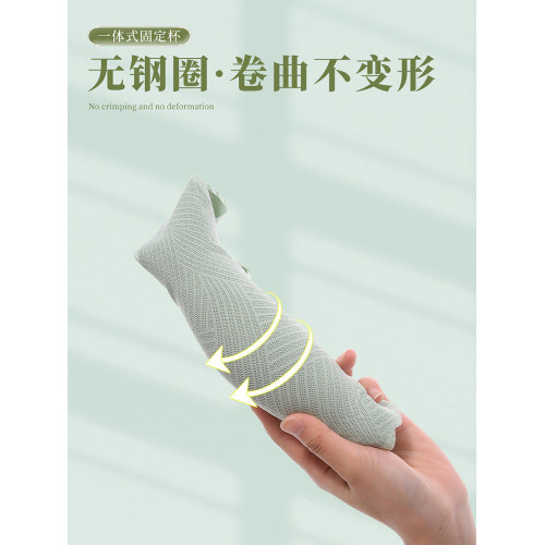 固定一體杯無痕內衣女無鋼圈背心式運動薄款睡眠大碼顯胸小文胸罩