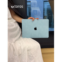 2026新款M5Pro14寸2025微絨天空藍M4適用macbookair保護殼m3透明m2軟13.6蘋果筆記型電腦保護套15皮M1超薄16