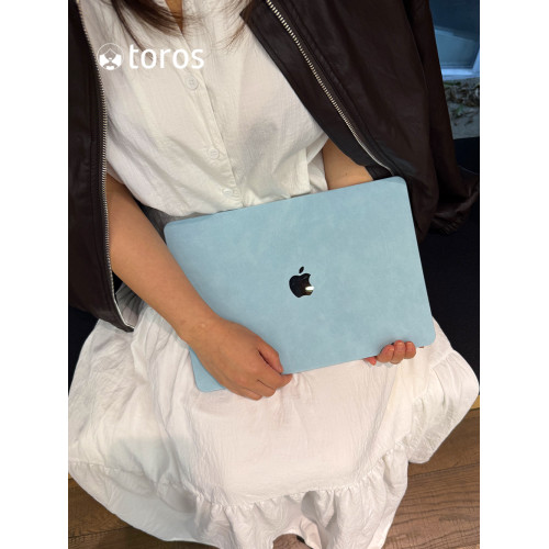 2026新款M5Pro14寸2025微絨天空藍M4適用macbookair保護殼m3透明m2軟13.6蘋果筆記型電腦保護套15皮M1超薄16