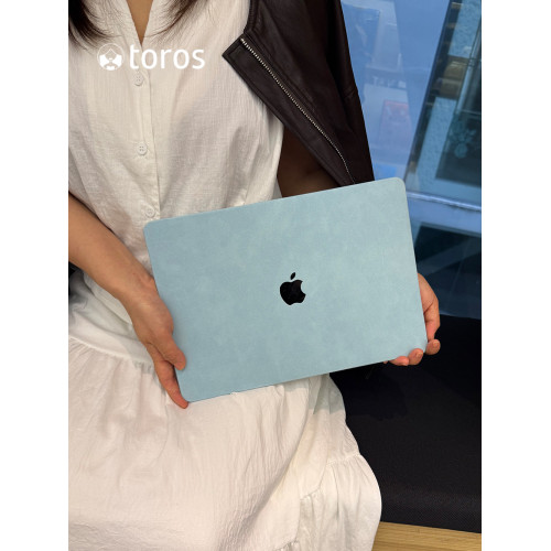 2026新款M5Pro14寸2025微絨天空藍M4適用macbookair保護殼m3透明m2軟13.6蘋果筆記型電腦保護套15皮M1超薄16