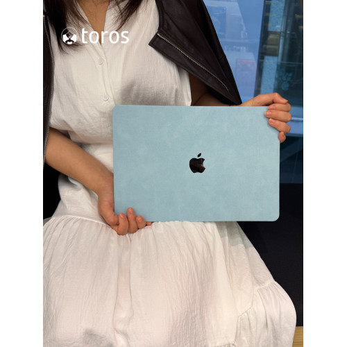 2026新款M5Pro14寸2025微絨天空藍M4適用macbookair保護殼m3透明m2軟13.6蘋果筆記型電腦保護套15皮M1超薄16