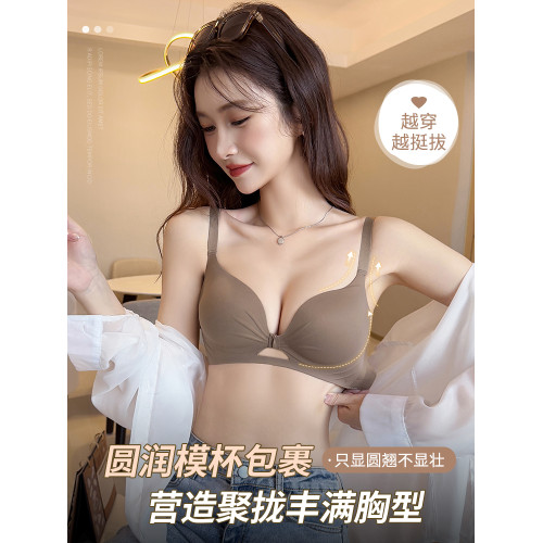 2025新款內衣女小胸聚攏顯大胸罩無痕軟支撐塑形收副乳防下垂文胸