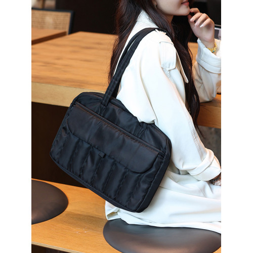 簡約輕便防震單肩筆記型電腦包14寸手提適用MacBookpro13.3/13.6華爲14.2聯想小新Air15.6小米16大容量通勤袋