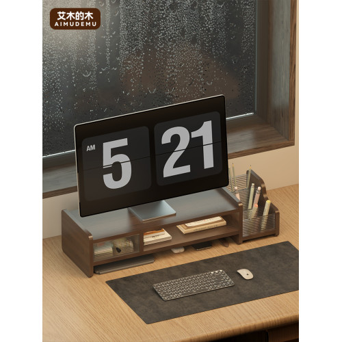 工位顯示器擡高底座亞克力筆筒收納架桌面電腦增高架多功能支撐架