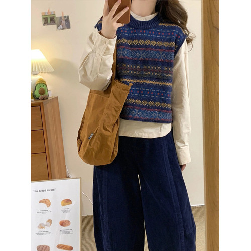 燈芯絨濶腿褲子加絨衛褲女秋冬復古小個子高腰顯瘦寬鬆直筒休閒褲