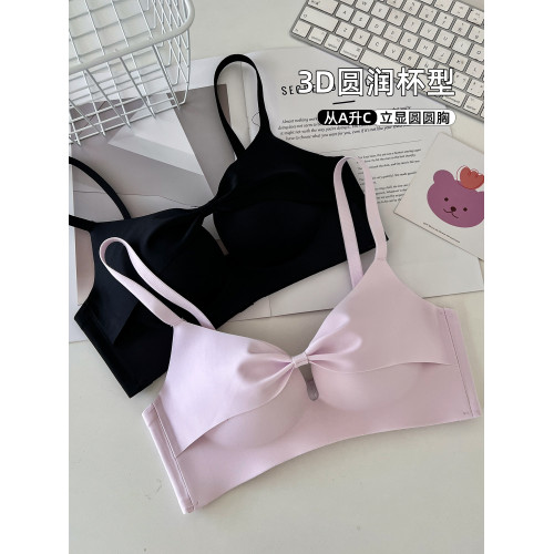 六隻兔子小聚蛋內衣女小胸聚攏顯大防外擴文胸圓圓杯無鋼圈胸罩女