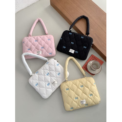 適用蘋果筆記型電腦包14寸手提單肩女高顔值通勤百搭2025新款macbookair/pro13.3聯想華爲16內膽包