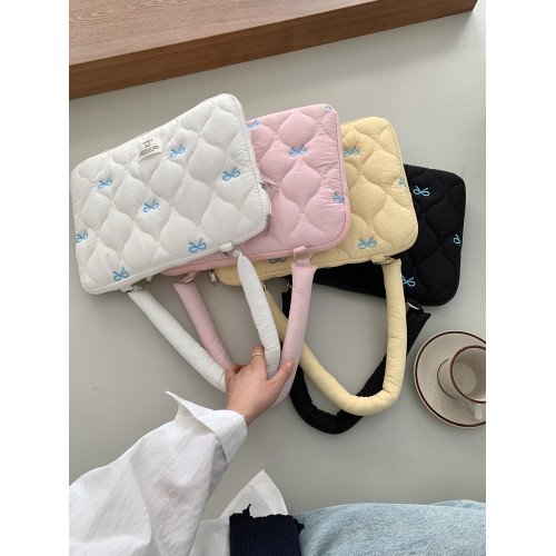 適用蘋果筆記型電腦包14寸手提單肩女高顔值通勤百搭2025新款macbookair/pro13.3聯想華爲16內膽包