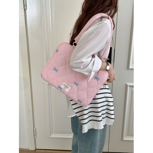 適用蘋果筆記型電腦包14寸手提單肩女高顔值通勤百搭2025新款macbookair/pro13.3聯想華爲16內膽包