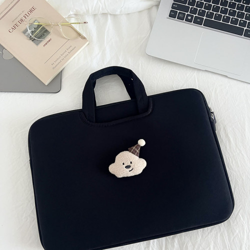 可愛ins卡通小衆設計高顔值手提電腦包防摔防震筆電平板ipad收納包13/14寸手提11寸平板包15.6寸蘋果內膽包