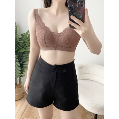 內衣大胸顯小按摩杯無鋼圈舒適寬肩帶收副乳調整聚攏防下垂文胸薄