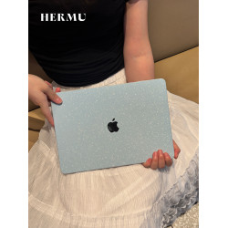 禾沐M5pro藍色2026款M4皮質13寸macbookair保護殼M1軟14寸適用蘋果電腦保護套m3透明15筆電m2全包mac外殼16