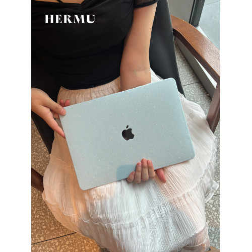 禾沐M5pro藍色2026款M4皮質13寸macbookair保護殼M1軟14寸適用蘋果電腦保護套m3透明15筆電m2全包mac外殼16