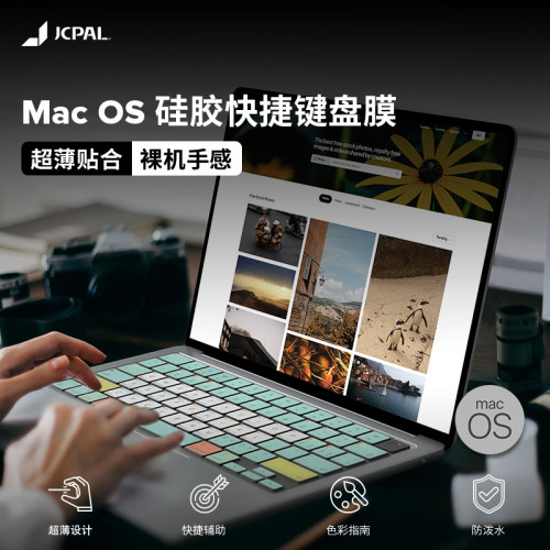 JCPAL適用2025新款macbookpro13/14/15/16寸鍵盤膜快捷功能透光