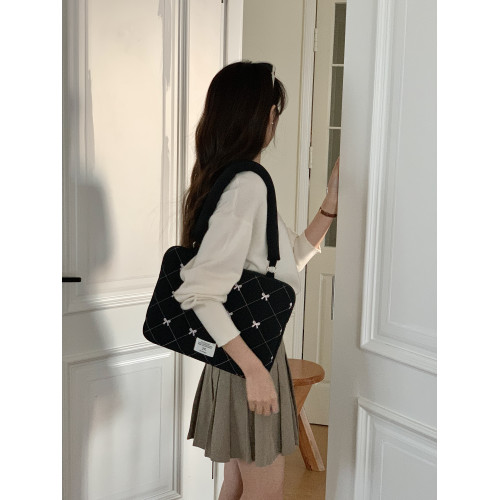 筆記型電腦包14寸2025新款韓國ins風16寸適用蘋果macbookair/pro13蝴蝶結收納包通勤小衆設計感簡約16內膽包