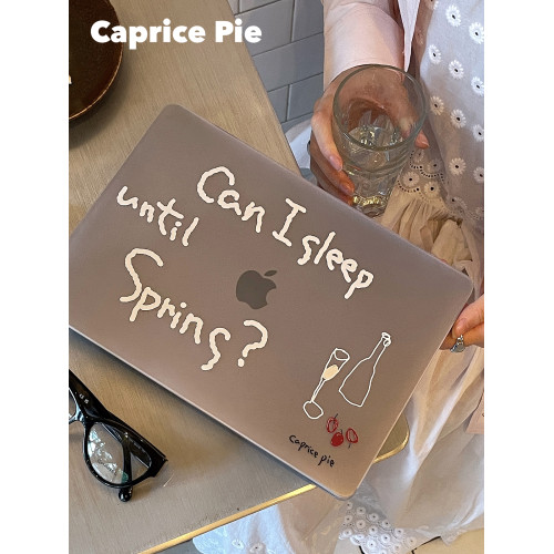 Caprice Pie 原創手繪蘋果電腦保護殼macbookpro保護套pc磨砂全包散熱13/16寸