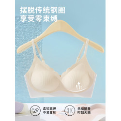 貓人少女初高中青春發育期學生內衣運動無痕透氣固定杯夏季文胸
