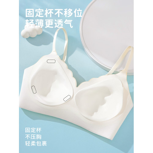 貓人少女初高中青春發育期學生內衣運動無痕透氣固定杯夏季文胸
