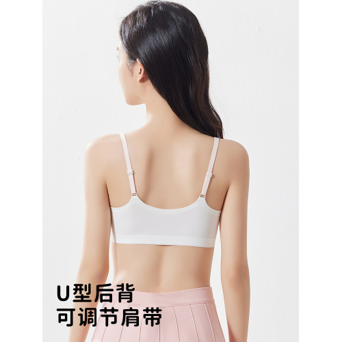 貓人少女初高中青春發育期學生內衣運動無痕透氣固定杯夏季文胸