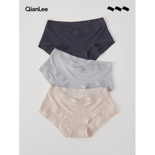 莫代爾內褲女夏季薄款透氣無痕低腰孕婦三角底褲舒適純色女士短褲