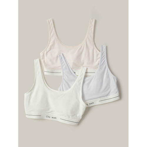 少女內衣 50支零碳莫代爾文胸 初高中生女童青春期運動防震背心