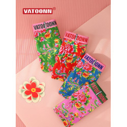 東北大花情侶內褲純棉男生平角女士三角中腰透氣本命年紅色潮印花