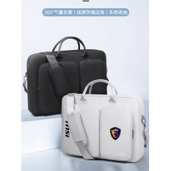 適用於微星MSI星影 15.6英寸電腦包武士GF66泰坦GP78HX氣囊防水筆電包17.3寸單肩後後背包強襲2 氣囊防護電腦包
