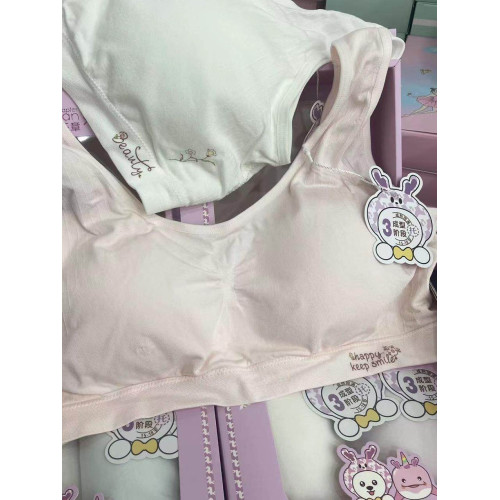 海藍樂章少女文胸12-16嵗高中生內衣速乾三階發育期運動無痕背心