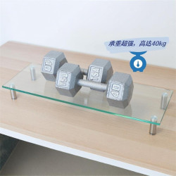 鋼化玻璃耐高溫拼豆增高架可升降螢幕底座辦公室桌面顯示屏墊高架