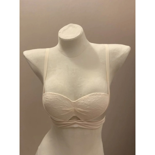 蕾絲半杯內衣女無痕無鋼圈聚攏小胸顯大圓圓杯上托收副乳文胸套裝