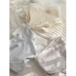 5A抗菌嬰兒棉純色5條簡約內褲女純棉少女中腰學生全棉檔三角褲