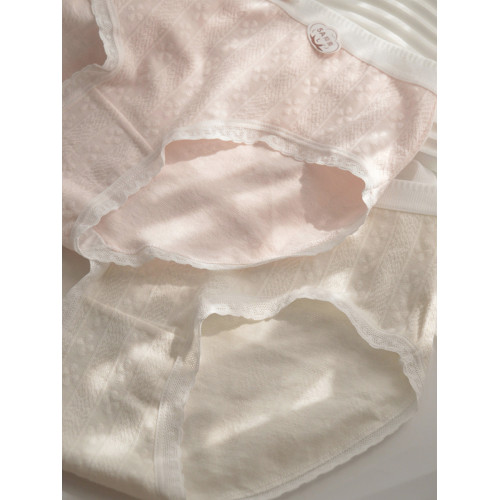 5A抗菌嬰兒棉純色5條簡約內褲女純棉少女中腰學生全棉檔三角褲