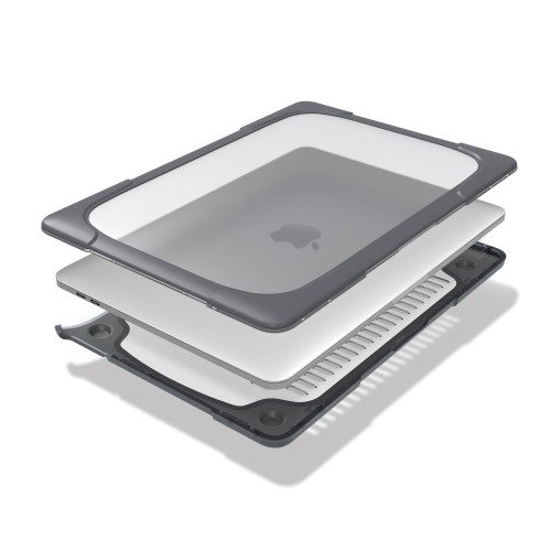 適用於macbook保護殼air蘋果13寸m2筆電保護套mac pro防摔電腦殼2023年14.2寸全包配件外殼m1 16簡約帶支架