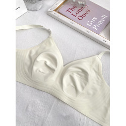 無痕超薄大胸顯小無鋼圈文胸果凍條3D軟支撐收副乳內衣女古妃1127