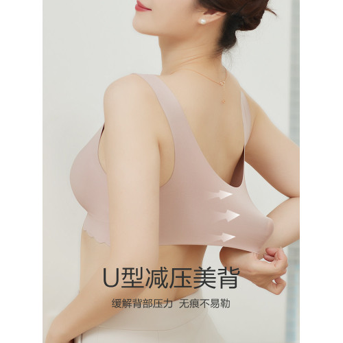 恒源祥大碼無痕內衣媽媽文胸中老年人胸罩夏季薄款無鋼圈聚攏上托