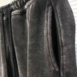 美式復古抽繩水洗款春季新款高腰垂感直筒褲顯瘦