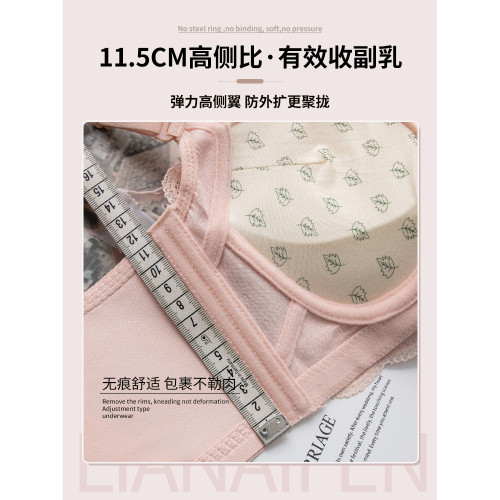 內衣女小胸聚攏平胸專用加厚6cm上托顯大無鋼圈防下垂調整型文胸