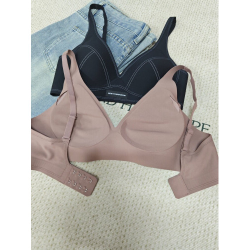 雲感零感無痕內衣女夏季小胸聚攏提拉無鋼圈收副乳防下垂文胸罩