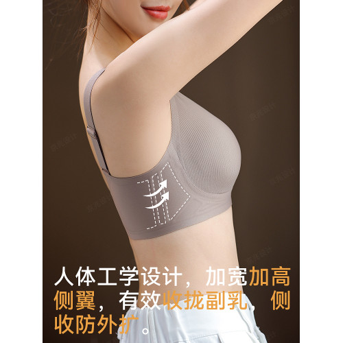 貓人內衣女小胸聚攏顯大無痕上托收副乳軟支撐防下垂無鋼圈文胸