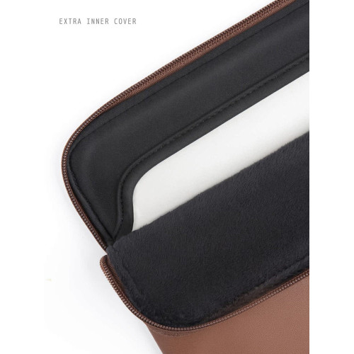 Comfyable內膽包適用於MacbookAir13M5 Pro14英寸Neo保護套簡約復古棕色