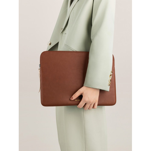 Comfyable內膽包適用於MacbookAir13M5 Pro14英寸Neo保護套簡約復古棕色