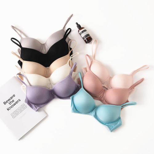 100%桑蠶絲真絲文胸胸罩內衣真絲針織無鋼圈運動舒適透氣無痕文胸